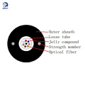 Optical suppliers g652d 12/2-24 core fibra optica cable with 2 armoured steel wire messengers no steel tape GYXTW